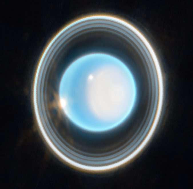 Uranus as seen from JWST
