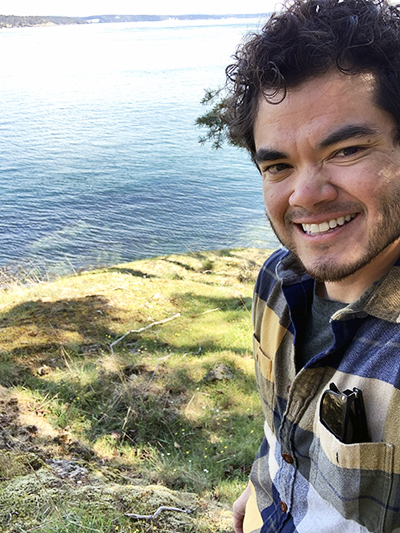 Shayle Matsuda at ocean overlook