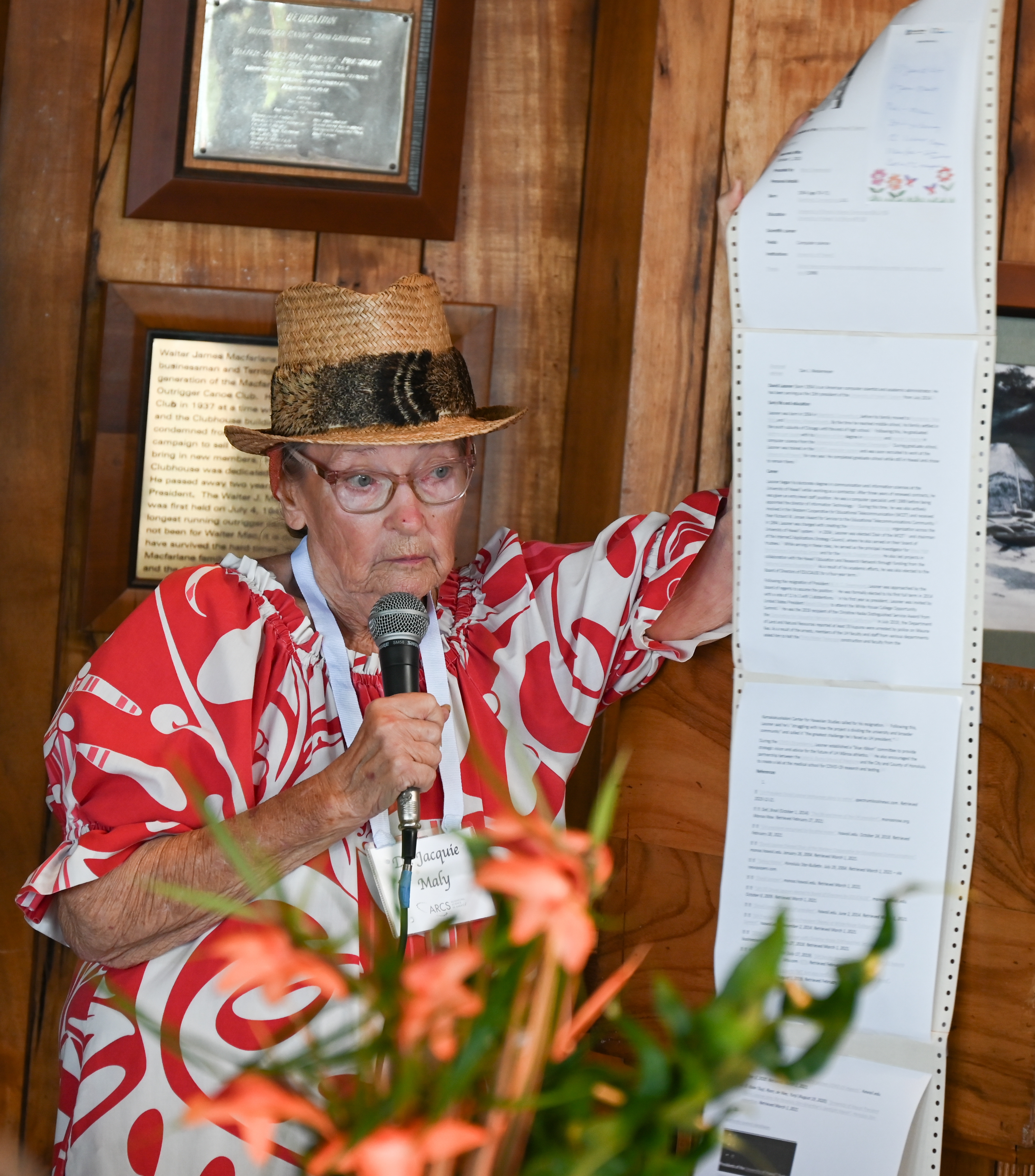 Dr. Jacquie Maly with introduction notes Dr. Jacquie Maly with introduction notes