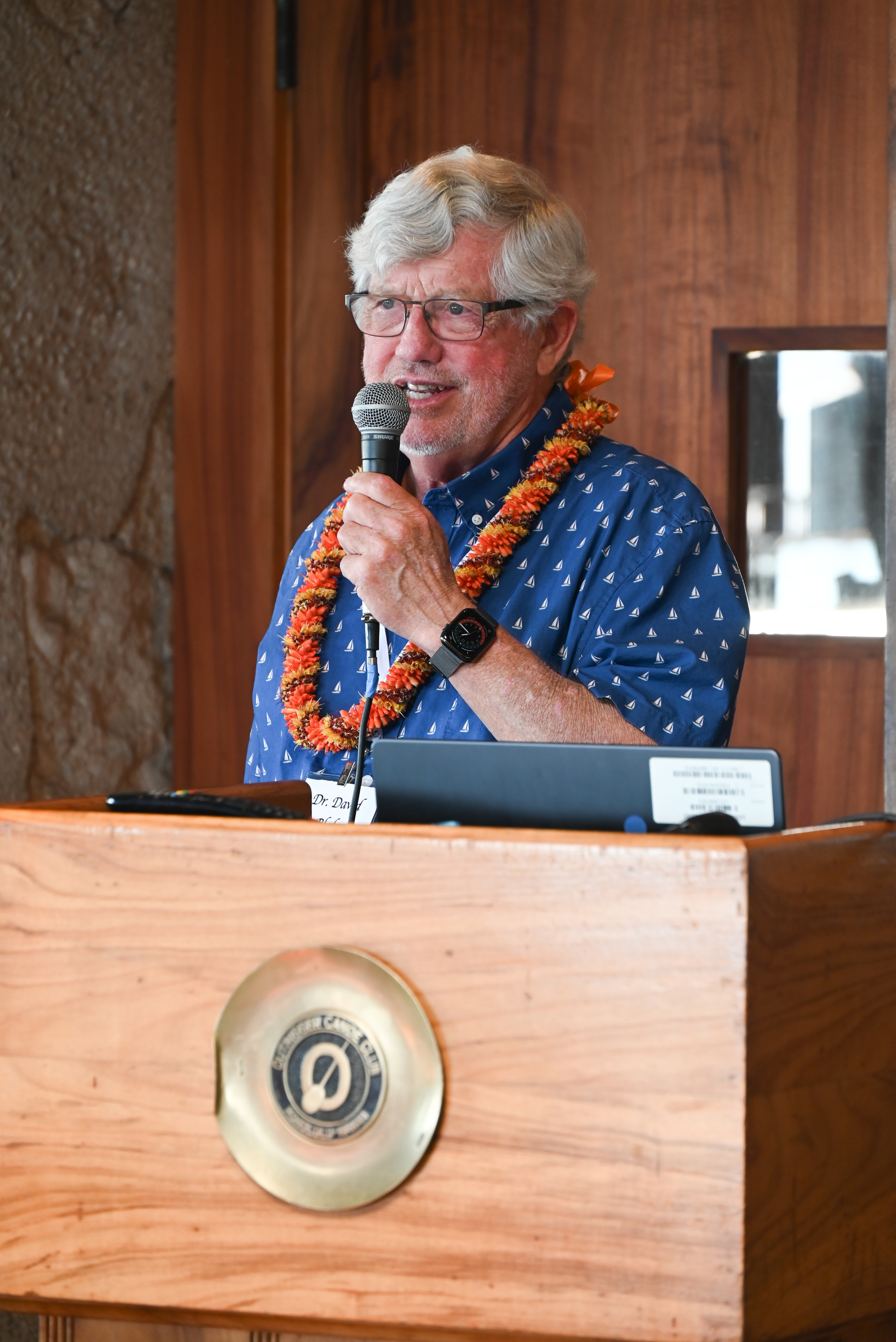 Dr. David Blake David Blake with microphone