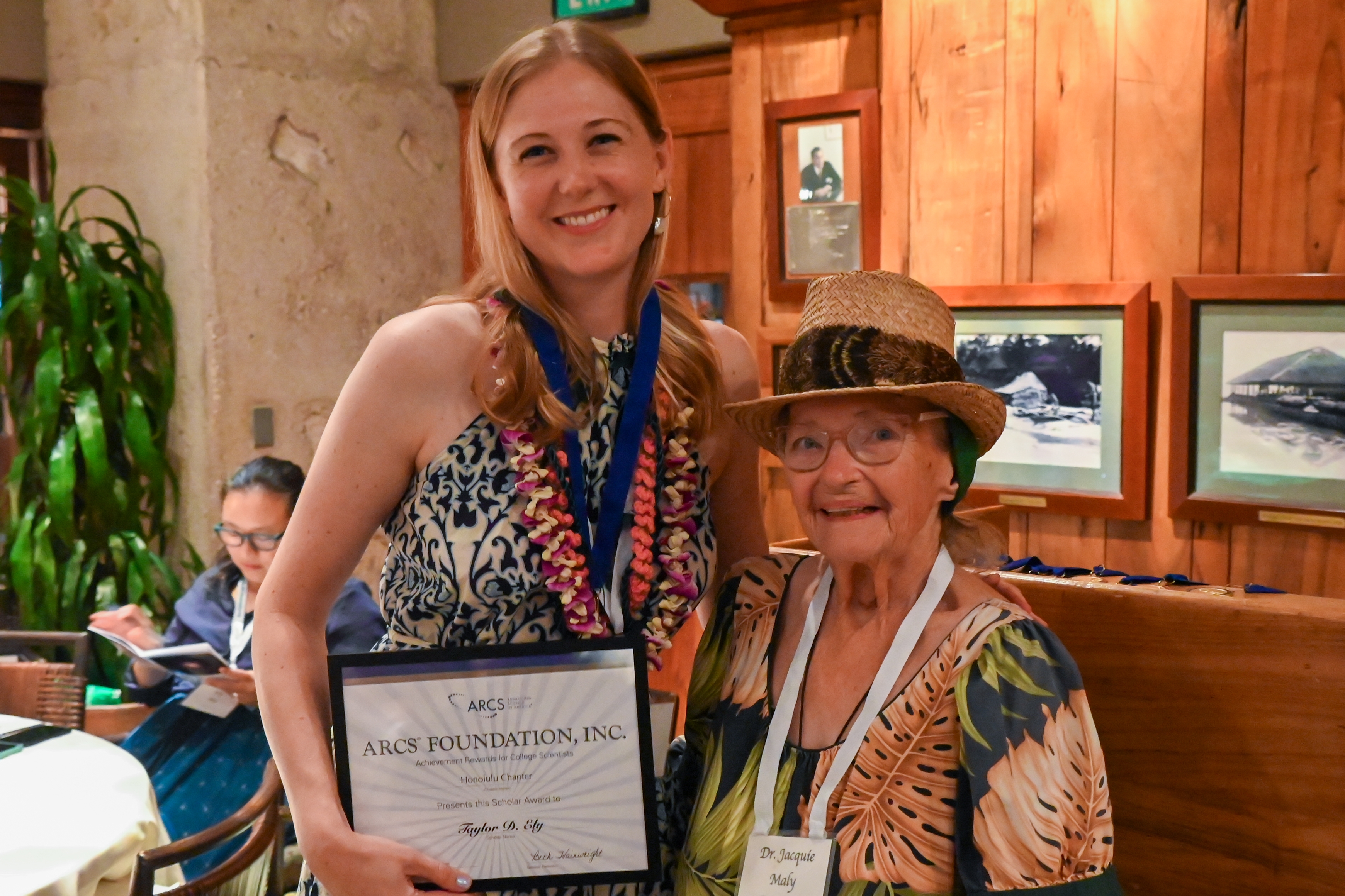 Dr. Jacqueline Maly ARCS Award in Life Sciences Taylor Ely with Jacquie Maly Taylor Ely with Jacquie Maly