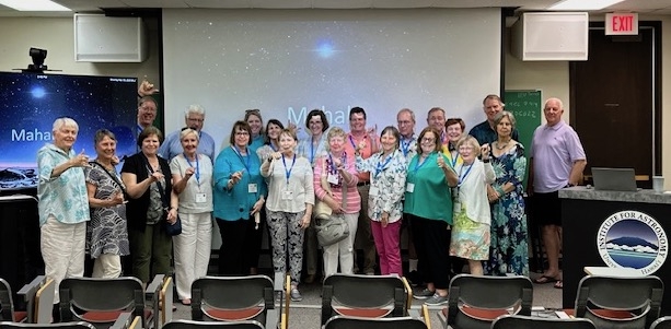 Visit to University of Hawaii at Manoa's Institute for Astronomy Tour group in auditorium