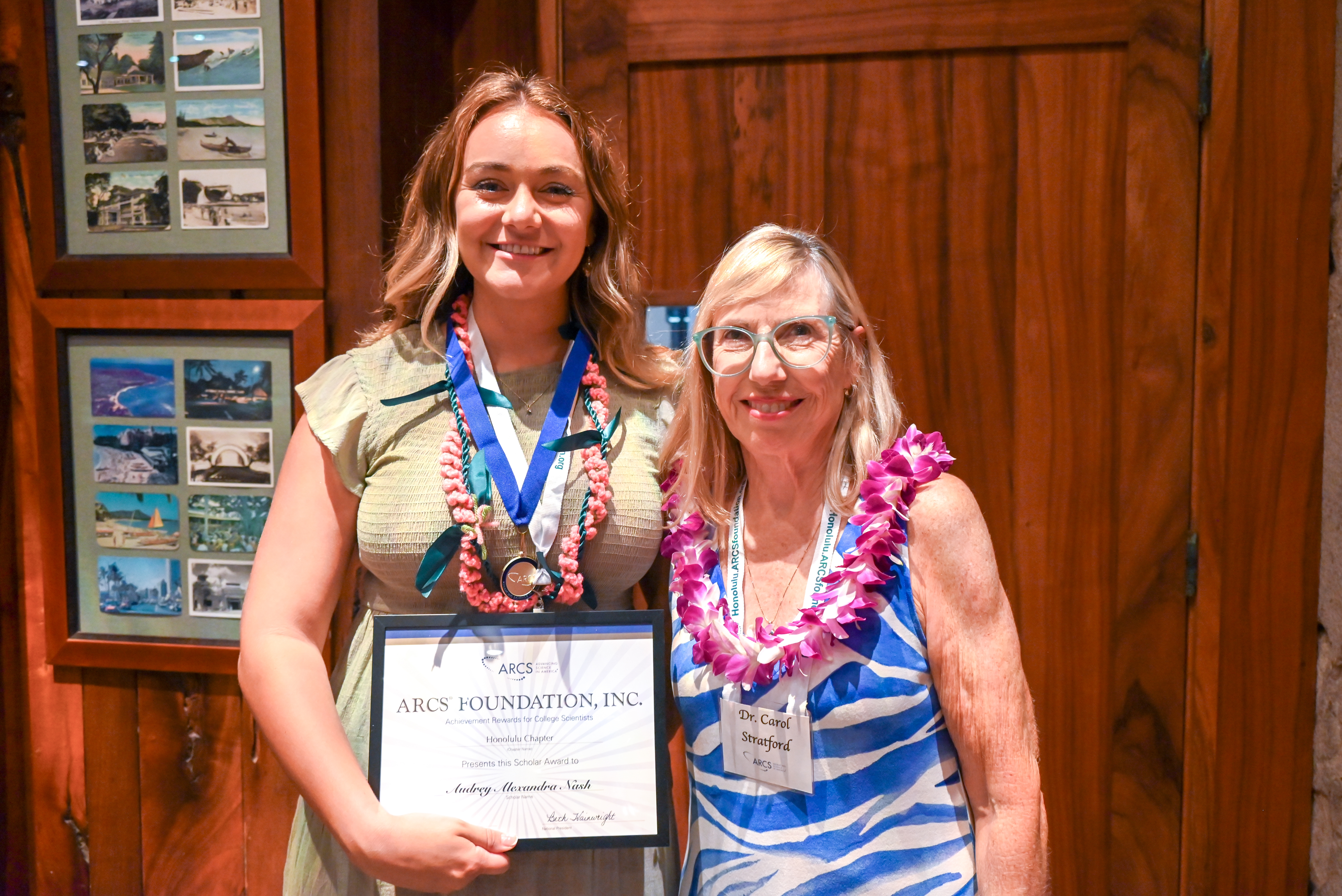 Scholar Audrey Nash and Carol Stratford