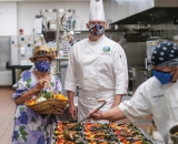 Jacquie Maly and chefs